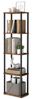 VASAGLE Superschnelle werkzeuglose Montage, Regal mit 5 Ebenen, Standregal, Aufbewahrungsregal, 23,8 x 38 x 139 cm, Wohnzimmer, Schlafzimmer, Küche, vintagebraun-tintenschwarz Bild 4