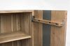Sideboard Noranes aus Akazienholz, modernes Design, Natur, 145 cm, Türen mit Metalleinsatz Bild 3