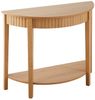 Calicosy 'BOLOGNE' Runde Konsole 2 Ebenen H76 cm - Hellholz-Effekt - Helles Holz Bild 5