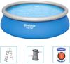Bestway Fast Set Aufblasbarer Swimmingpool Rund 457x122 cm 93110 Bild 2