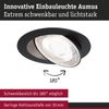 LED Einbauleuchte White Select Aumus 3er-Set rund 105mm 90° 3x5W 3x700lm 230V dimmbar 2700 - 6500K Schwarz Bild 2