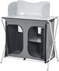 Campingschrank Tullinge mit Arbeitsplatte und Windschutz 80x50,5x104,5cm Dunkelgrau en. casa Bild 2