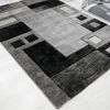 Vimoda Designteppich Wohnzimmer Grau Kariert mit Farbverlauf und Konturenschnitt, Rechteckig, Höhe: 12 mm, Läufer Grau Wohnzimmer dicht & hochwertiger Bild 2