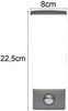 2er Set LED Außenwandleuchten mit Bewegungsmelder in Anthrazit, Höhe 22,5cm Bild 4
