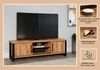trendteam smart living - Enna - TV-Schrank - Mango/Schwarz - TV-Lowboard mit 2 Türen, 2 offene Fächer und 3 Einlegeböden - (BxHxT) 166 x 50 x 45 cm - Wohnzimmermöbel für Fernseher bis 65" Bild 3