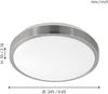 Eglo 96032 Wandleuchte Deckenleuchte Competa 1 in weiß, nickel-matt 22W H:5,5cm Ø24,5cm Bild 4