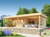 Fjordholz Gartenhaus Modell Jonte 44 Schwedenrot Bild 1