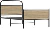 vidaXL Bettgestell ohne Matratze 100x200 cm Sonoma-Eiche Holzwerkstoff 4100387 Bild 3