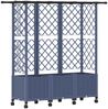 vidaXL Hochbeet mit Rankgitter und Dach Grau 163,5 x 40 x 142 cm PP 3423126 Bild 2