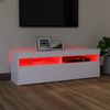 vidaXL TV-Schrank mit LED-Leuchten Weiß 120 x 35 x 40 cm, Mit Beleuchtung [804373] Bild 4
