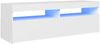 vidaXL TV-Schrank mit LED-Leuchten Weiß 120 x 35 x 40 cm, Mit Beleuchtung [804373] Bild 2
