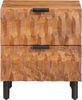 vidaXL Nachttisch 2 pcs Braun 40 x 33 x 46 cm Massivholz Mango 4017899 Bild 4