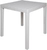 Dmora Gartentisch Vo, Quadratischer GartenRegal, feststehender Tisch für den Innen- und Außenbereich, 100 % Made in Italy, 78x78h72 cm, Weiß Bild 2