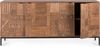 Sideboard Aidinka aus Mangoholz, Retro Chic Design, Braun, handgefertigte Fronten, 180 cm Bild 2