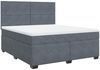 vidaXL Boxspringbett mit Matratze Dunkelgrau 180x200 cm Samt 3293273 Bild 3