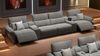 Sofanella Kinosofa ADRIA Viersitzer Stoffsofa Kino in Dunkelbraun M: 442 Breite x 101 Tiefe Bild 3