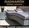 Ragnarök Möbel-Design Gartenliege Sonnenliegen Set, 3-teilig, Kopfteil in 5 Stufen verstellbar, Auflage ca. 16 cm dick Bild 3