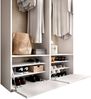 Dmora Großer Kleiderschrank Pewa, Schlafzimmermöbel, Schrank, Garderobe, 120x45 h205 cm, Weiß und Eiche Bild 5