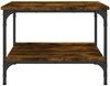 Couchtisch, Sofatisch Räuchereiche 55x55x40 cm Holzwerkstoff Bild 4