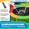 KESSER® - Trampolin Randabdeckung Ø 244 , 305 , 366 , 426 cm , 30cm breit 100% UV-beständig reißfest Federabdeckung , Grün , Blau Bunt, 426 cm Bild 2