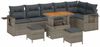 vidaXL Gartensofa-set 9 pcs Grau Poly-Rattan 3361768 Bild 2