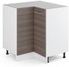 Eckunterschrank R-Line Edelgrau 75.6 cm ohne Arbeitsplatte Vicco Bild 5