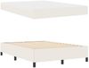 vidaXL Bettrahmen mit Matratze Creme 140 x 190 cm Stoff 3399122 Bild 4