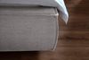 KAWOLA Bett CARLO Polsterbett Stoff grau 180x200cm Bild 4