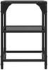 vidaXL Couchtische mit Glasplatte 2 Stk. Schwarz 30x30x45 cm Stahl 846001 Bild 5
