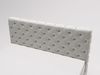 GRAINGOLD Canolo Doppelbett 140x200, Boxspringbett mit zwei Bettkästen, Glamour Stil, Velour-Stoff, Hellgrau Bild 4