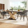 Esstisch MDF ausziehbar 119-158,5x80x75 cm, Holzoptik, für 6-8 Personen Bild 2
