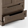 Bealife Sideboard hoher Küchenschrank mit 2 Schubladen und 2 Türen, Vorratschrank, Weiß Bild 4