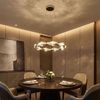 LED Pendelleuchte, Kristalle rauch klar, H 130 cm Bild 3