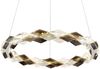 LED Pendelleuchte, Kristalle rauch klar, H 130 cm Bild 5