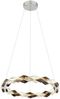LED Pendelleuchte, Kristalle rauch klar, H 130 cm Bild 4