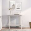 vidaXL Konsolentisch Weiß 110x40x80 cm Massivholz Kiefer 822298 Bild 3