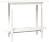 vidaXL Konsolentisch Weiß 110x40x80 cm Massivholz Kiefer 822298 Bild 2