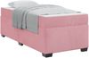 vidaXL Bettrahmen mit Matratze Rosa 90 x 200 cm Stoff 3399271 Bild 2