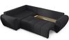 AX LIVING Malatya L Ecksofa mit Schlaffunktion Schlafsofa Schwarz 235cm L Bild 4