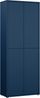 Schuhschrank >ALICE SPRINGS< in Nachtblau - 74,5x191,9x34,9cm (BxHxT) Bild 5