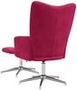 vidaXL Relaxsessel mit Hocker Weinrot Samt [328133] Bild 5