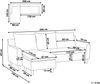 Ecksofa Polsterbezug beige ELVENES Bild 2