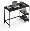 Vasagle Schreibtisch Computertisch, Bürotisch mit 2 Ablagen, 50 x 100 x 76 cm Bild 2