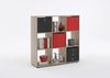 Raumteiler Metro 5 / Mega 5, Holzwerkstoff, Holzfarben, 105 x 109 x 33 cm Bild 4