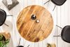 Industrie-Look Esstisch ARTE 80cm rund Mangoholz natural Metallbeine Bild 3