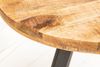 Industrie-Look Esstisch ARTE 80cm rund Mangoholz natural Metallbeine Bild 5