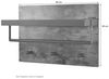 morderne Wandgarderobe aus Holz "Carola" Bild 3