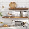 VASAGLE Wandregal, MDF vintagebraun, 60 x 20 x 3,8 cm Bild 4