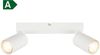 B.K.Licht Deckenstrahler BK_DS1630 EEK A LED Deckenlampe, Schwenkbar, Deckenspot, LED wechselbar, Warmweiß, Inkl. 2x GU10, 3.000 K, 450Lm, 2W, 15,5 x 5,5 x 25,5 cm, Weiß Bild 1