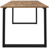 vidaXL Gartentisch mit Gestell U-Form 180x90x75 cm Akazie Massivholz 319513 Bild 4